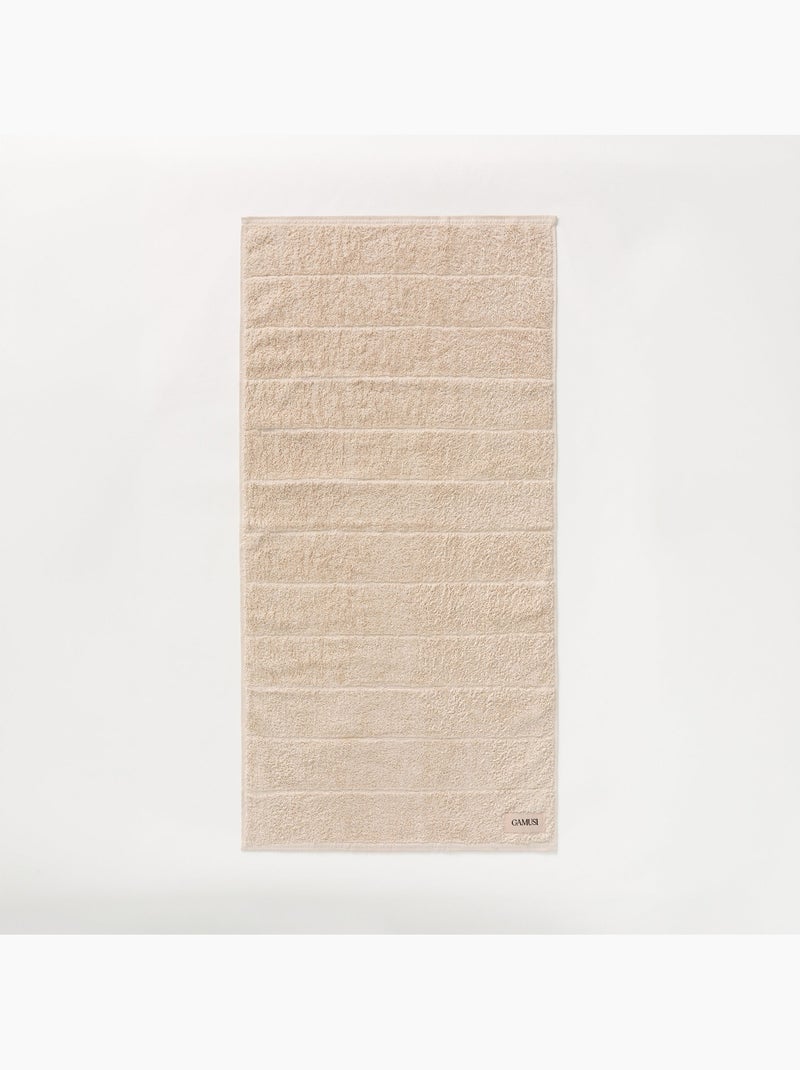 Ensemble de bain 100 % coton, éponge 600 g/m², avec boucle de suspension - Gamusi Sable - Kiabi