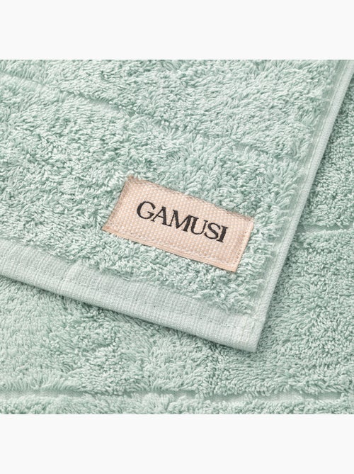 Ensemble de bain 100 % coton, éponge 600 g/m², avec boucle de suspension - Gamusi - Kiabi Ensemble de bain 100 % coton, éponge 600 g/m², avec boucle de suspension - Gamusi - Kiabi