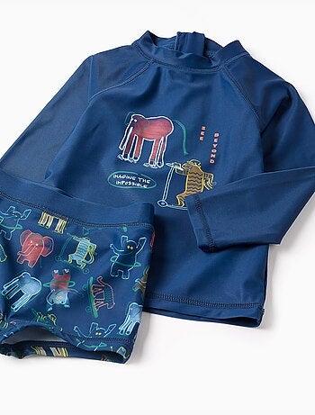 Ensemble de bain avec protection UV 40+ et motif
