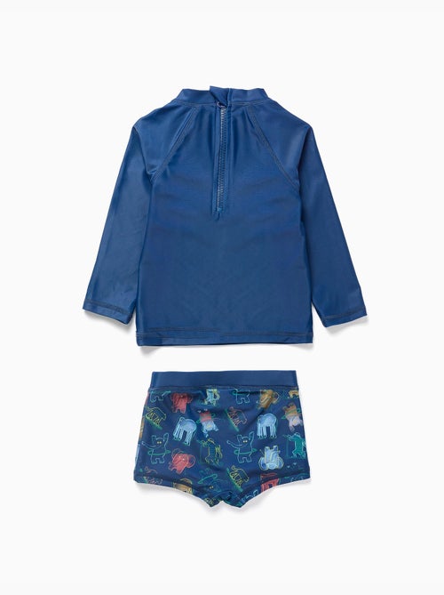 Ensemble de bain avec protection UV 40+ et motif - Kiabi