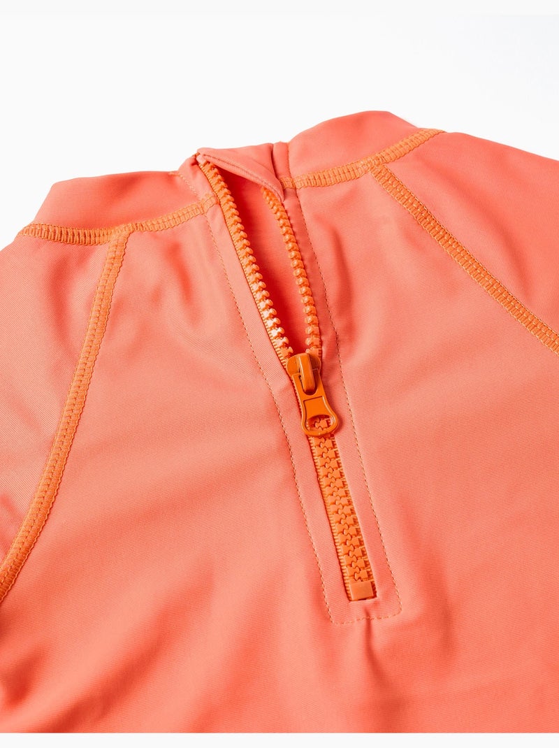 Ensemble de bain avec protection UV 40+ et motif Noir Orange - Kiabi