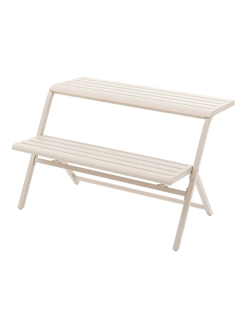 Ensemble de balcon en acier 2 places DRILIA Beige - Kiabi