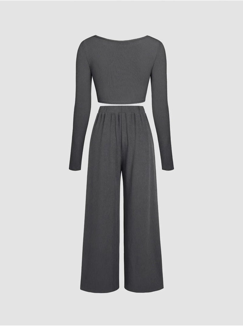 Ensemble de base deux pièces Gris - Kiabi