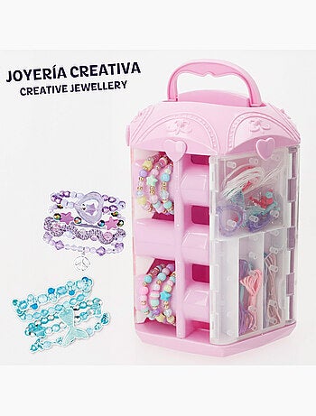 Ensemble de bijoux créatifs avec perles colorées et accessoires beauty love