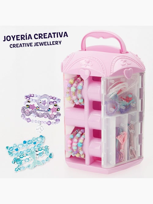 Ensemble de bijoux créatifs avec perles colorées et accessoires beauty love - Kiabi Ensemble de bijoux créatifs avec perles colorées et accessoires beauty love - Kiabi