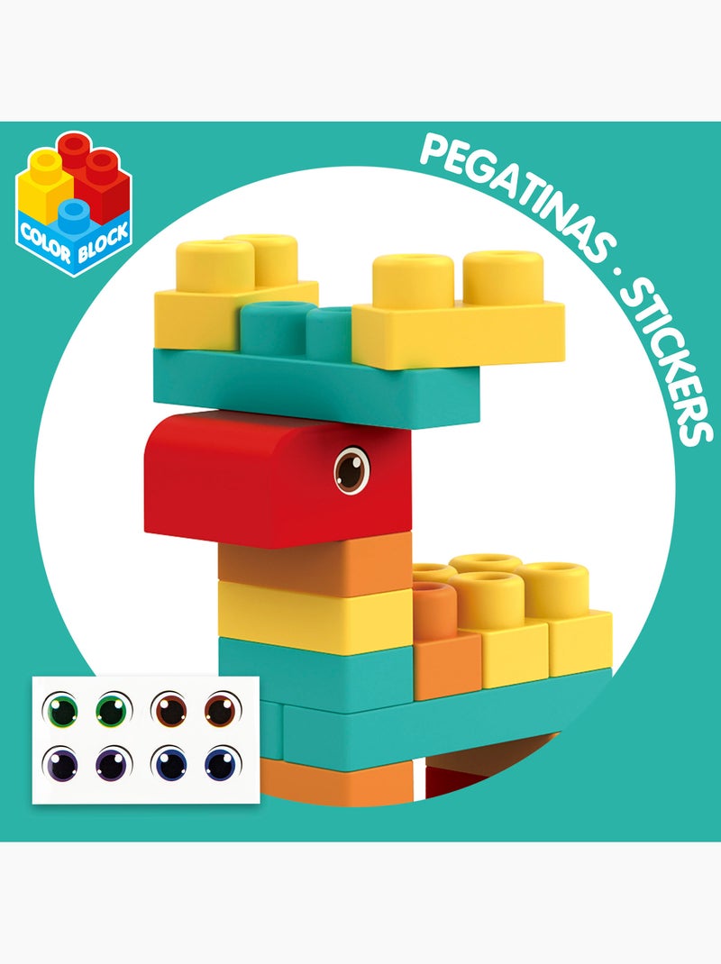 Ensemble de blocs de construction flexi 52 pièces color block N/A - Kiabi