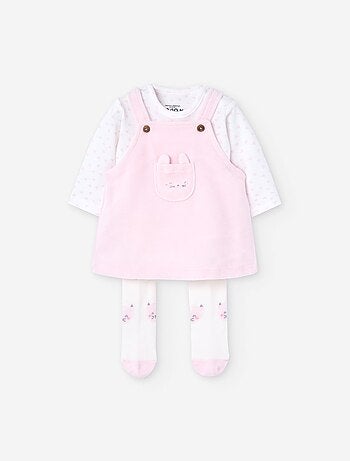 Ensemble de body, robe salopette et collants