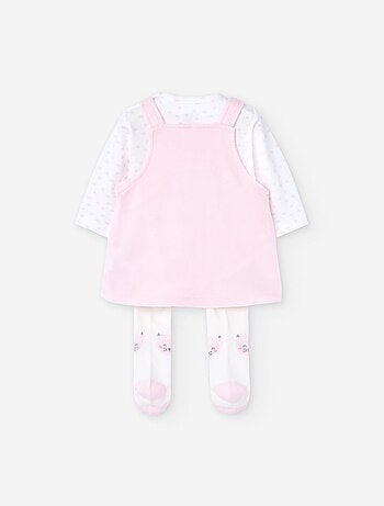 Ensemble de body, robe salopette et collants