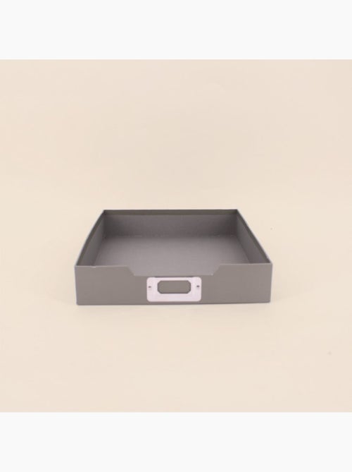 Ensemble de bureau 4 pièces en carton recyclé gris - Kiabi