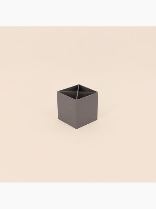 Ensemble de bureau 4 pièces en carton recyclé gris - Kiabi