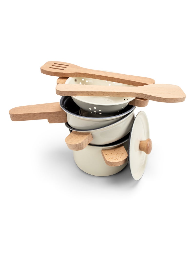 Ensemble de casseroles en métal Blanc - Kiabi