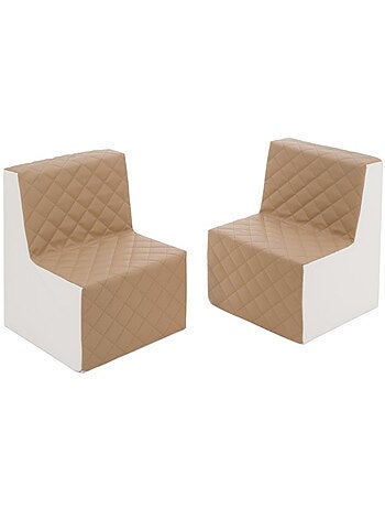 Ensemble de chaises en mousse cappuccino