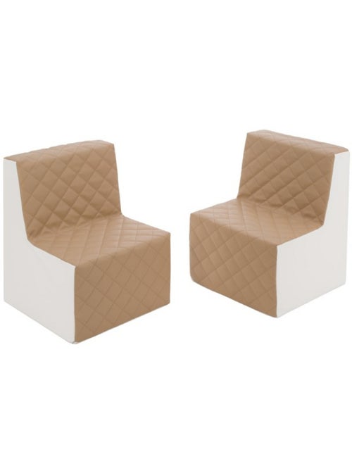 Ensemble de chaises en mousse cappuccino - Kiabi