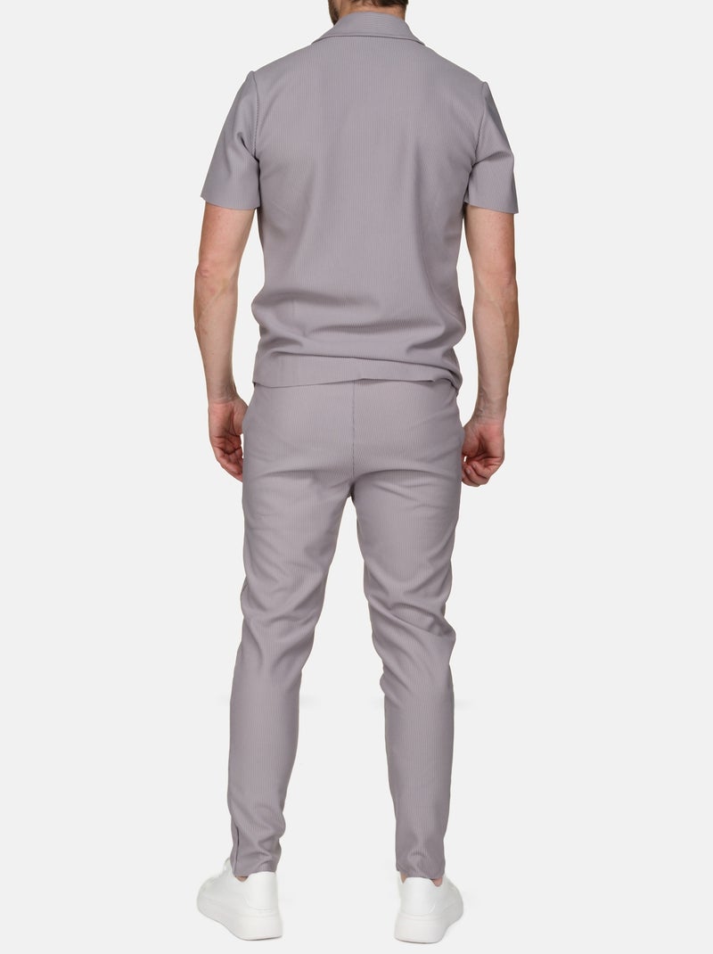 Ensemble de chemise ample Gris - Kiabi