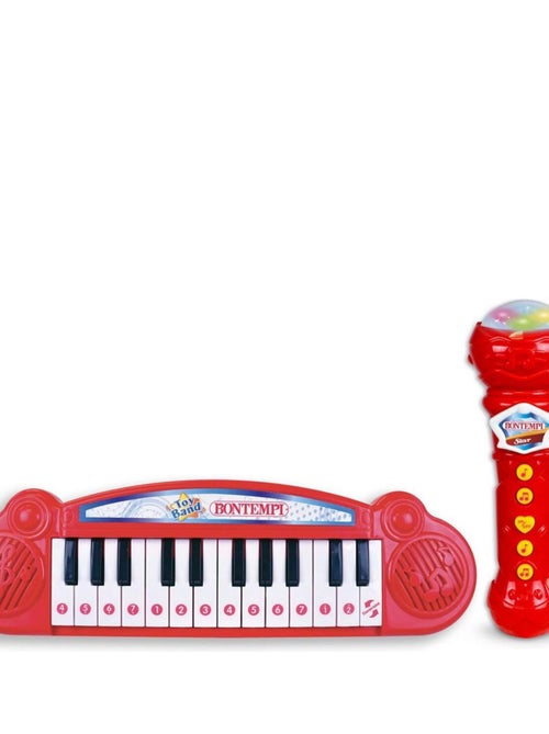 Ensemble de clavier électronique + micro rouge - Kiabi