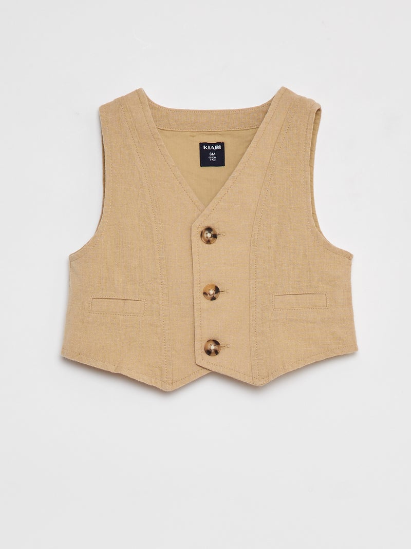 Ensemble de costume - 4 pièces BEIGE - Kiabi