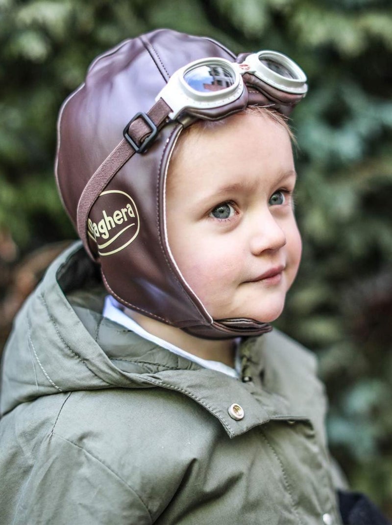 Ensemble de course vintage pilote marron pour enfants Beige - Kiabi