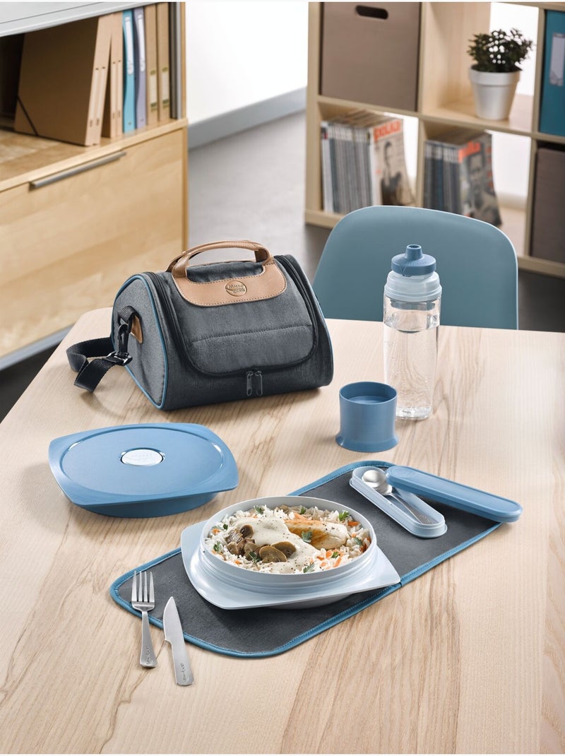 Ensemble de couverts en inox Blanc Bleu - Kiabi