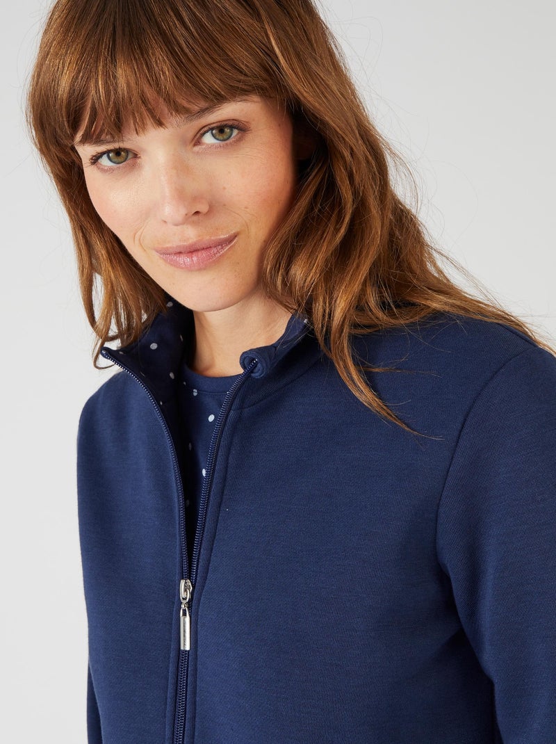 Ensemble de détente en molleton + T-shirt offert - Happy D. by Damart Bleu marine - Kiabi