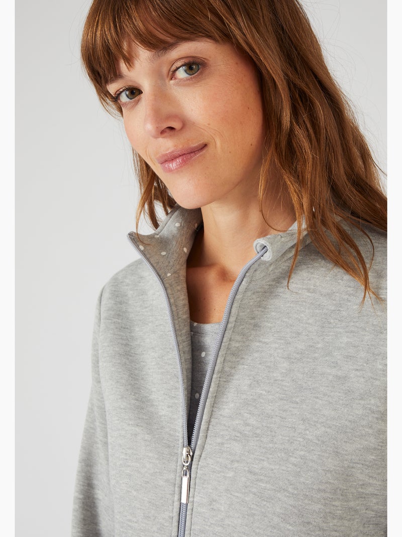 Ensemble de détente en molleton + T-shirt offert - Happy D. by Damart Gris - Kiabi