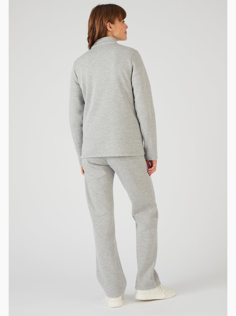 Ensemble de détente en molleton + T-shirt offert - Happy D. by Damart Gris - Kiabi