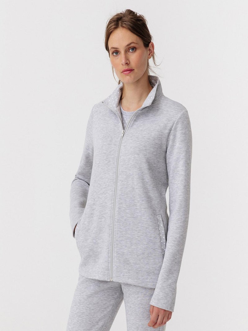 Ensemble de détente + tee-shirt offert - Happy D. by Damart Gris chiné - Kiabi