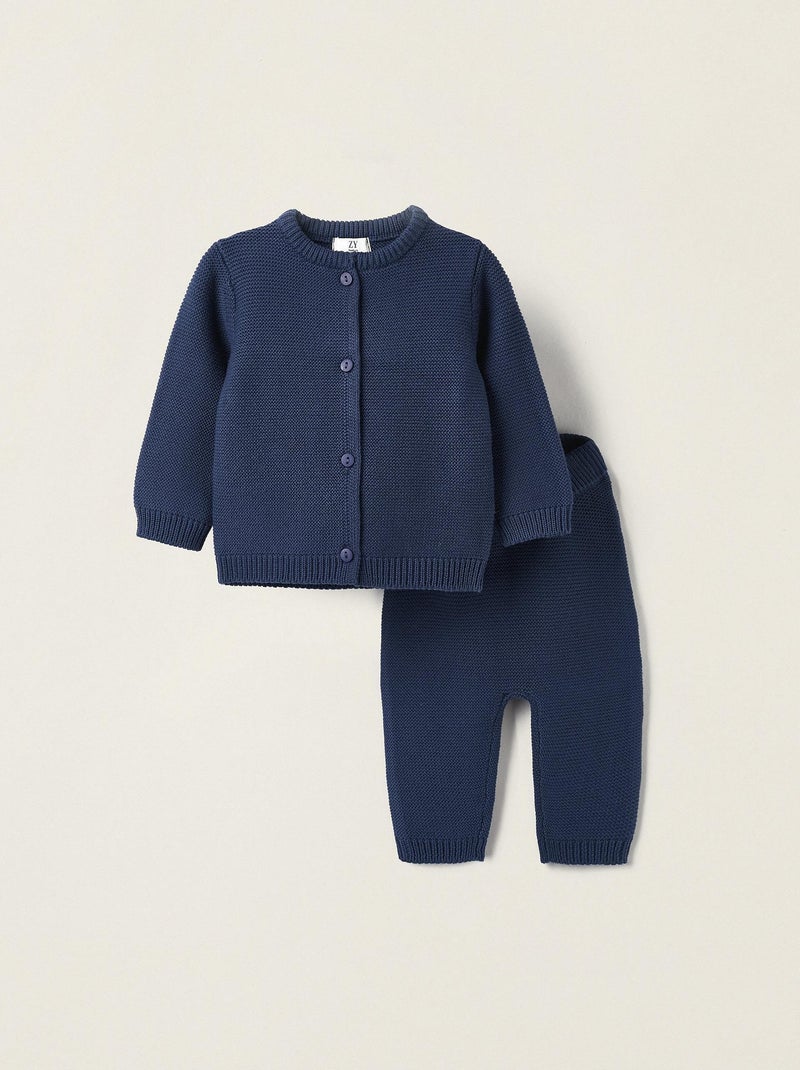 Ensemble de deux-pièces essential line 'Zippy' Bleu - Kiabi