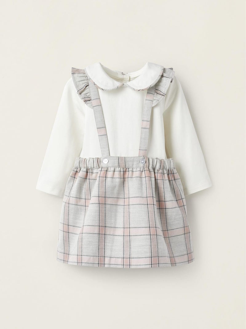 Ensemble de deux-pièces essential line 'Zippy' Gris clair - Kiabi