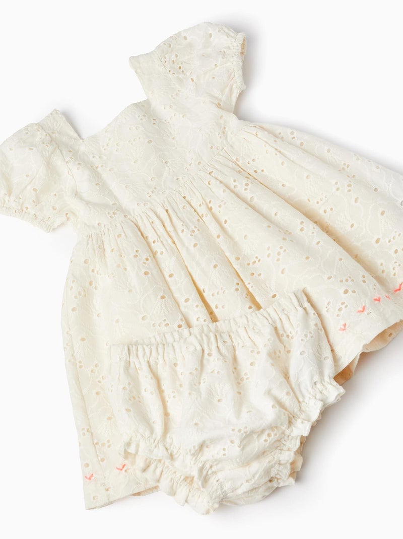 Ensemble Robe T-shirt Manches Courtes Pour Bébé Fille