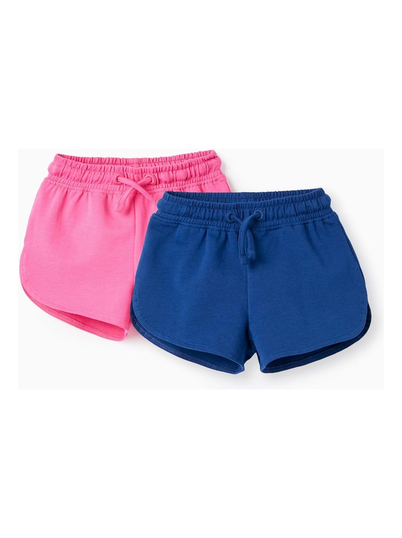Ensemble de deux shorts pour fille EXPLORING AUSTRALIA Rose - Kiabi