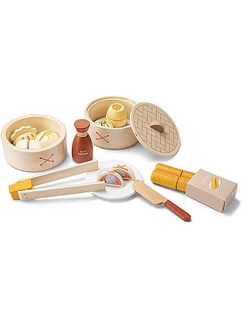 Ensemble de Dim Sum en bois