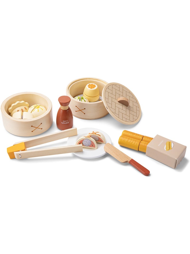 Ensemble de Dim Sum en bois Beige - Kiabi
