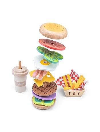 Ensemble de Fast Food en bois