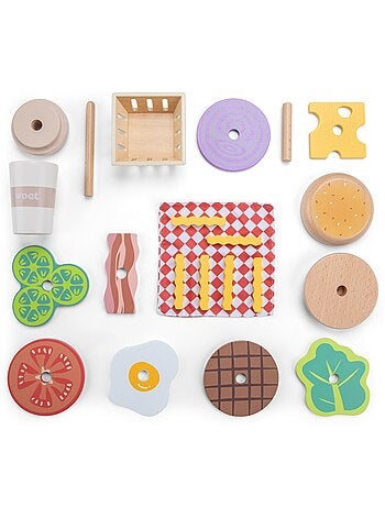 Ensemble de Fast Food en bois
