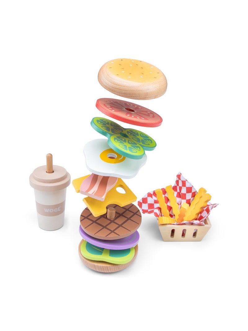 Ensemble de Fast Food en bois Beige - Kiabi