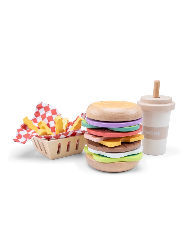 Ensemble de Fast Food en bois Beige - Kiabi