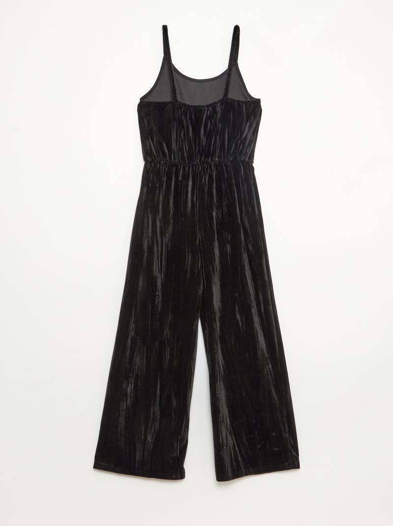 Ensemble de fêtes T-shirt + combinaison à bretelles Noir - Kiabi