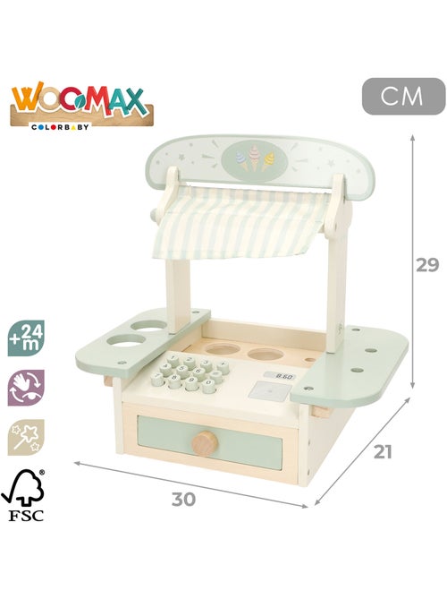 Ensemble de glaces en bois avec 11 pièces, 30x21x29 cm WOOMAX - Kiabi Ensemble de glaces en bois avec 11 pièces, 30x21x29 cm WOOMAX - Kiabi