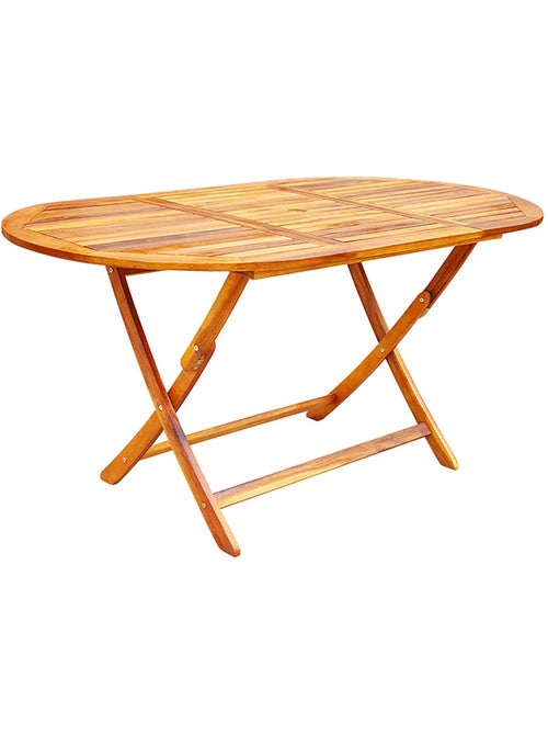 Ensemble de jardin pliable en acacia 7 pièces - Kiabi Ensemble de jardin pliable en acacia 7 pièces - Kiabi