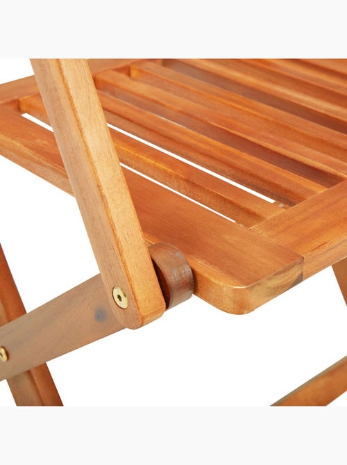 Ensemble de jardin pliable en acacia 7 pièces - Kiabi Ensemble de jardin pliable en acacia 7 pièces - Kiabi