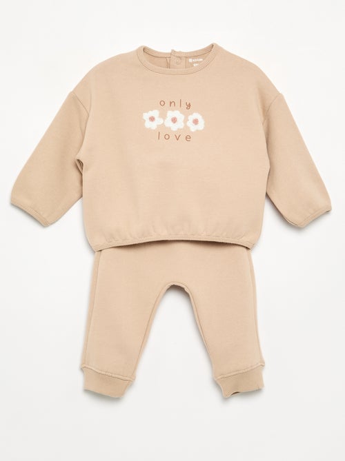 Ensemble de jogging 2 pièces - Sweat + pantalon - Kiabi