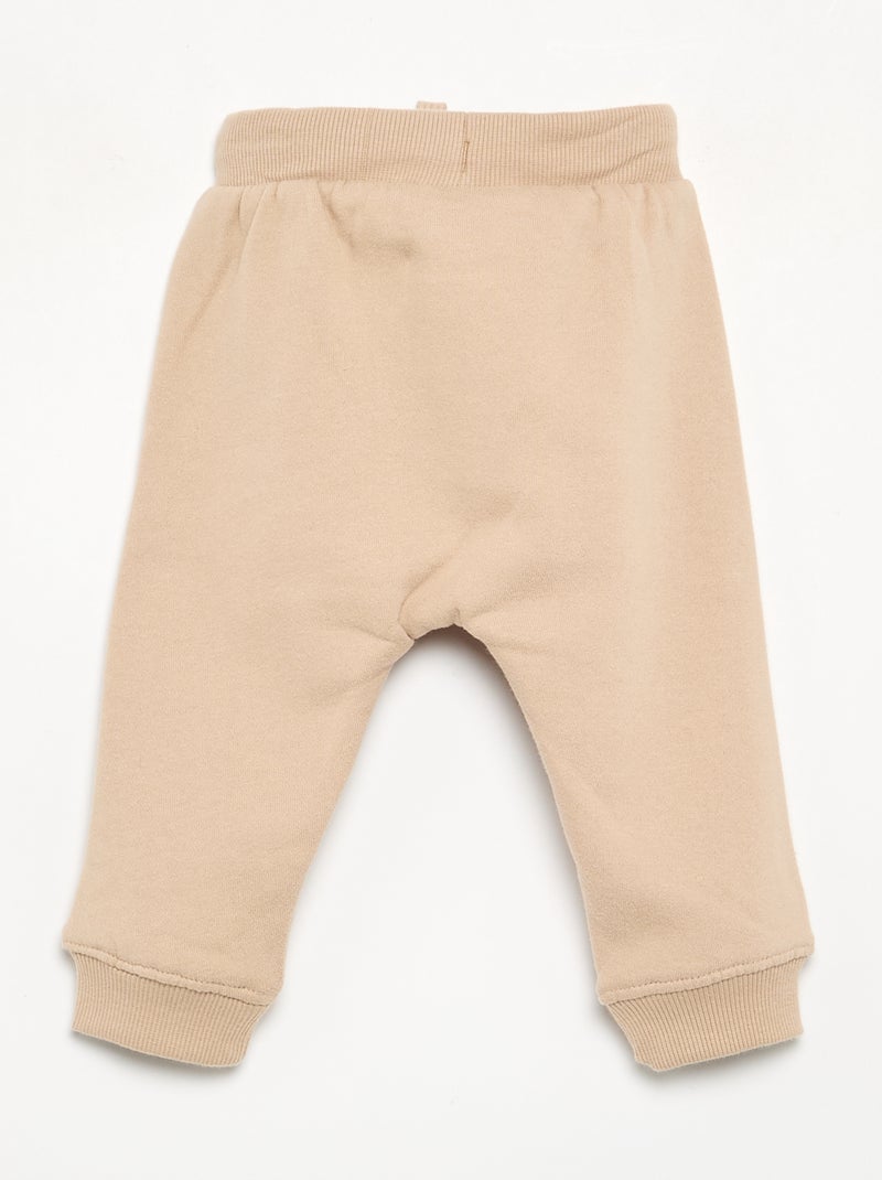 Ensemble de jogging 2 pièces - Sweat + pantalon Beige - Kiabi