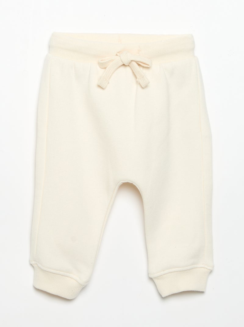 Ensemble de jogging 2 pièces - Sweat + pantalon Blanc - Kiabi