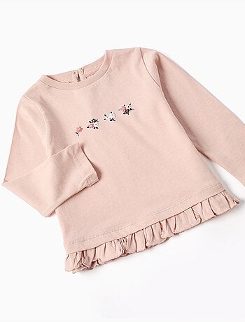 Ensemble de jogging 3 pièces en coton avec imprimé floral