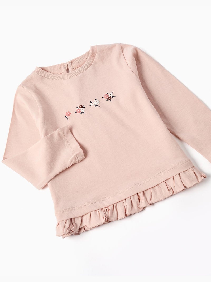Ensemble de jogging 3 pièces en coton avec imprimé floral Blanc - Kiabi