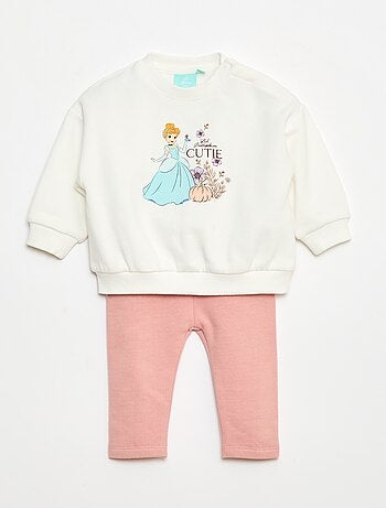 Ensemble de jogging 'Disney' 'Cendrillon' sweat + pantalon - 2 pièces