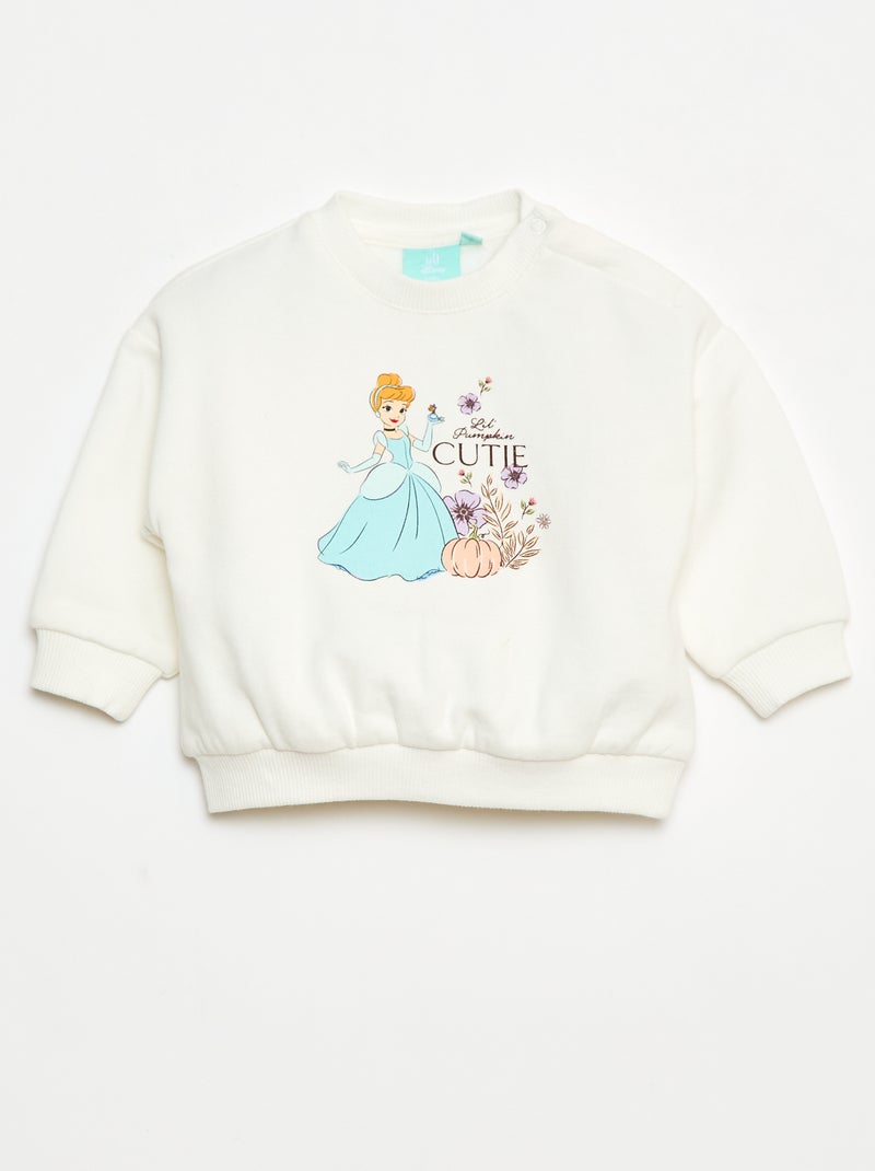 Ensemble de jogging 'Disney' 'Cendrillon' sweat + pantalon - 2 pièces Blanc - Kiabi