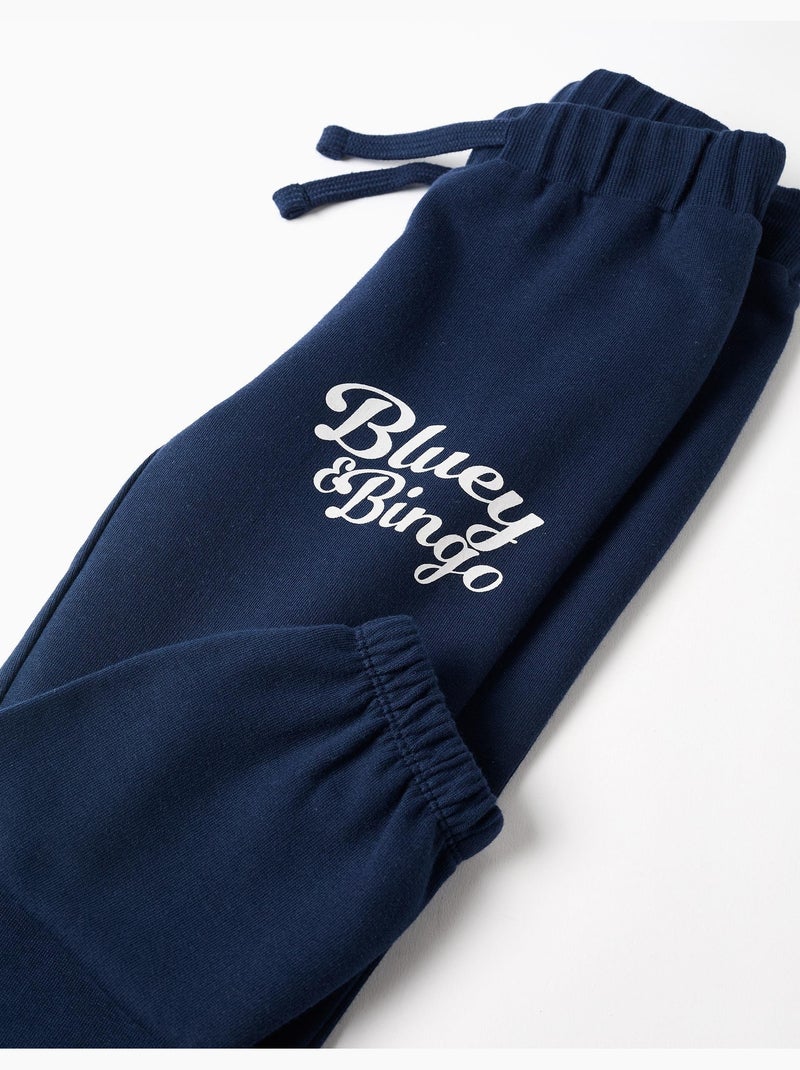 Ensemble de jogging en coton avec imprimé Bluey Bleu foncé - Kiabi