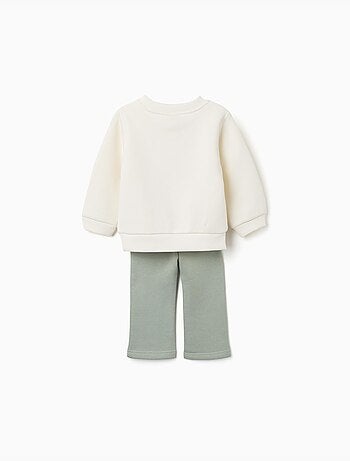 Ensemble de jogging en coton peigné avec imprimé cœur