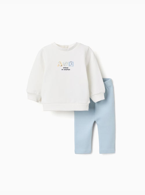 Ensemble de jogging en coton peigné avec imprimé en relief - Kiabi Ensemble de jogging en coton peigné avec imprimé en relief - Kiabi